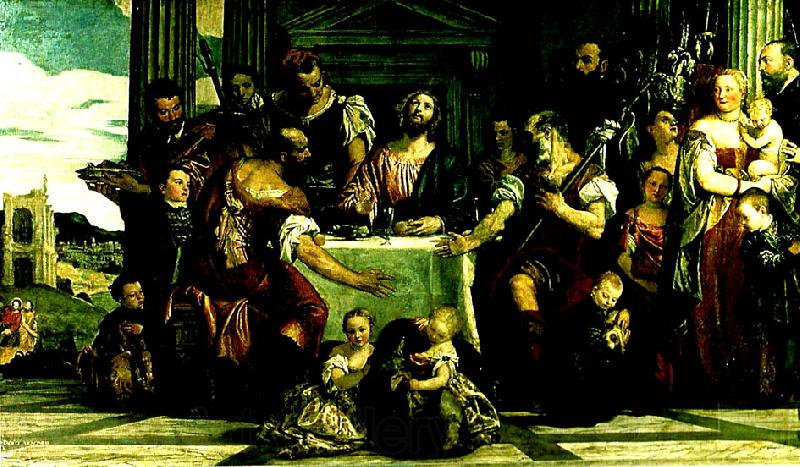 Paolo  Veronese supper at emmaus Germany oil painting art
